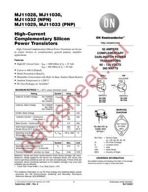 MJ11030 datasheet  